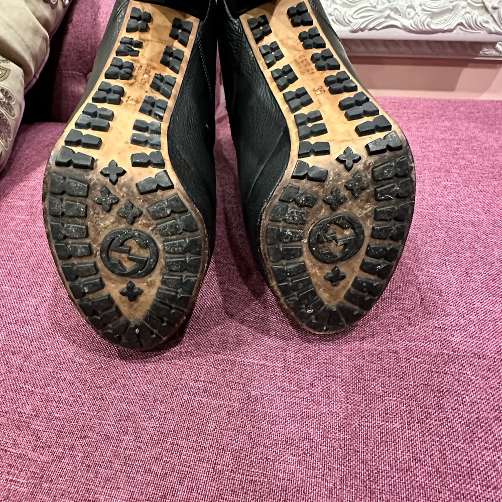 Genuine Gucci - Black Soft Leather Platform - Genuine Designer Bootie. - Picture 4 of 4